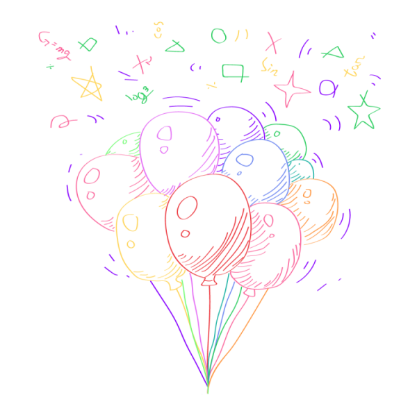 Воздушные шары раскраска для детей