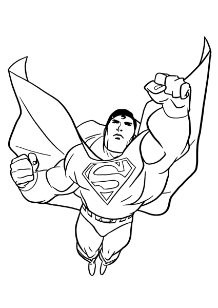 Супермен для рисования