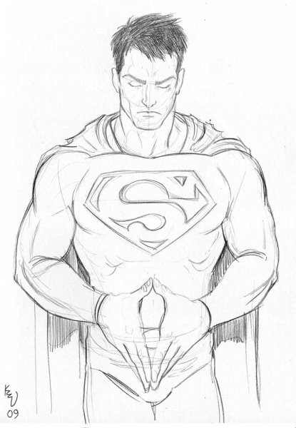 Супермен раскраска