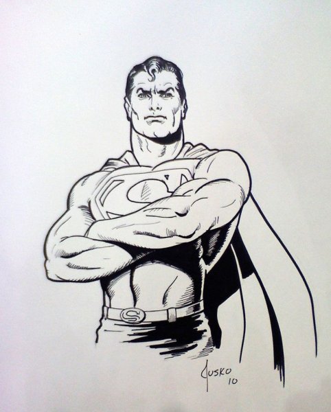 Супермен карандашом