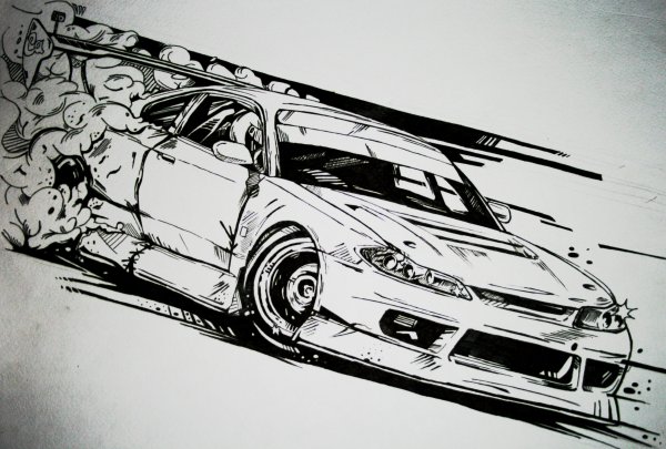 Nissan Silvia s15 чертеж