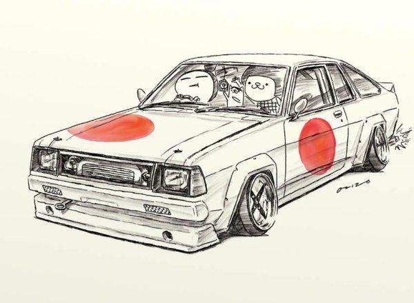 Зарисовки японских машин