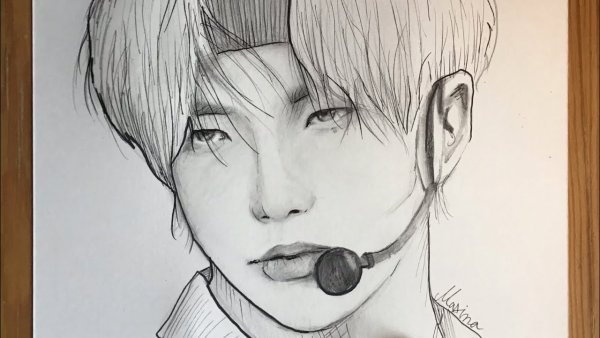 Хван Хёнджин рисунки