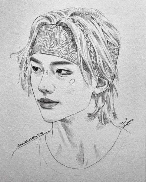 Хван Хёнджин рисунки