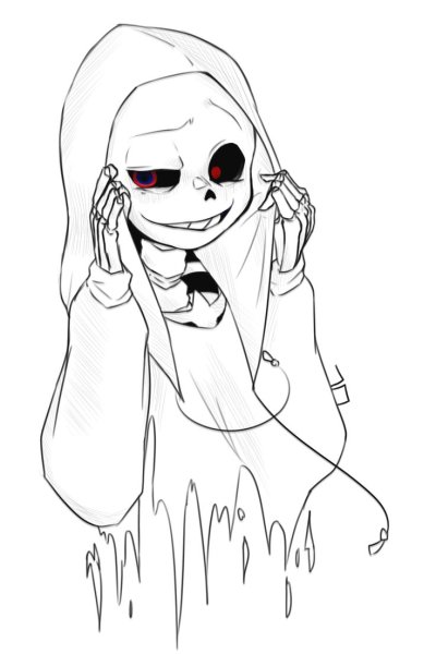 Рисунок Санса карандашом