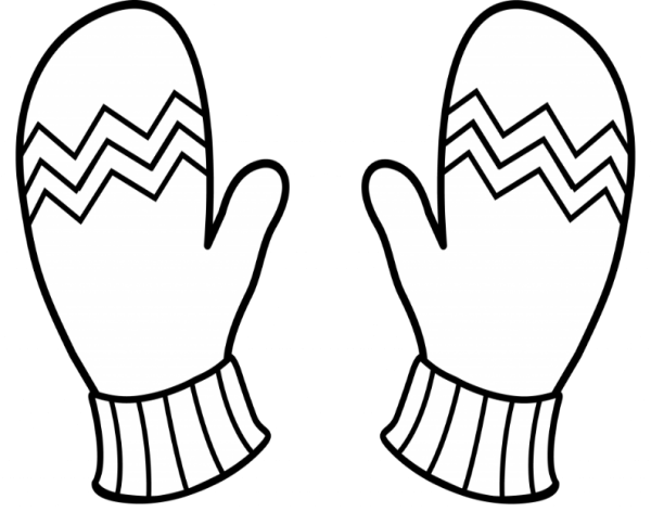 Раскраска. Рукавичка