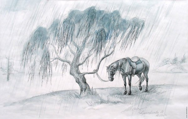 Рисование вьюги