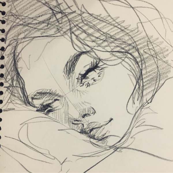 Скетчи карандашом Эстетика