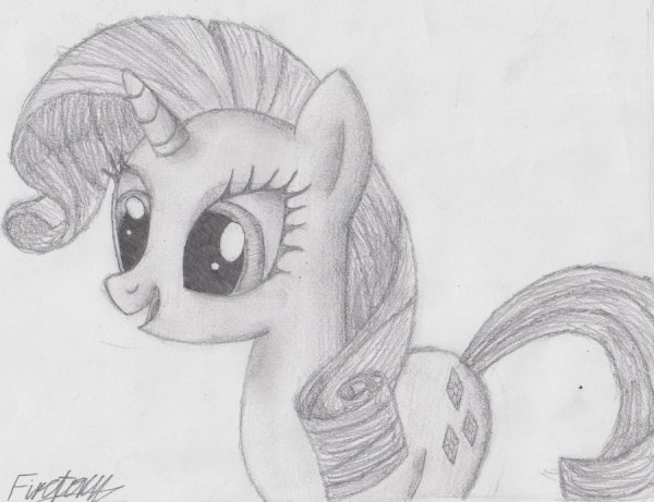 Рисунки для срисовки пони