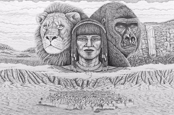 Индейцы. Раскраска