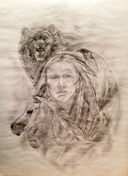 Шаман эскиз