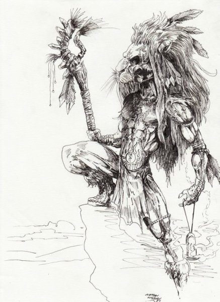 Шаман эскиз