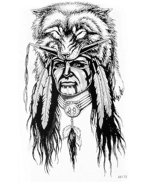 Индейцы Северной Америки Татуировки реализм