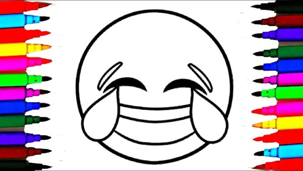 Смайлики раскраска