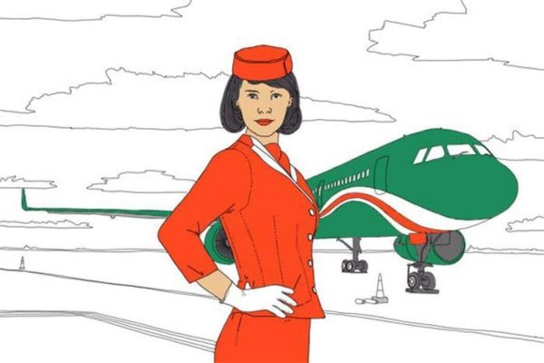 Профессия стюардесса рисунок