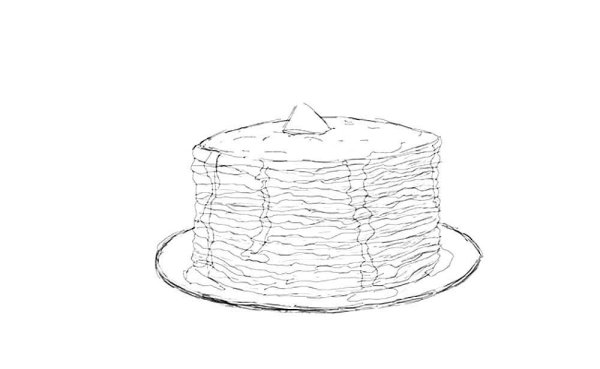 Блины рисунок