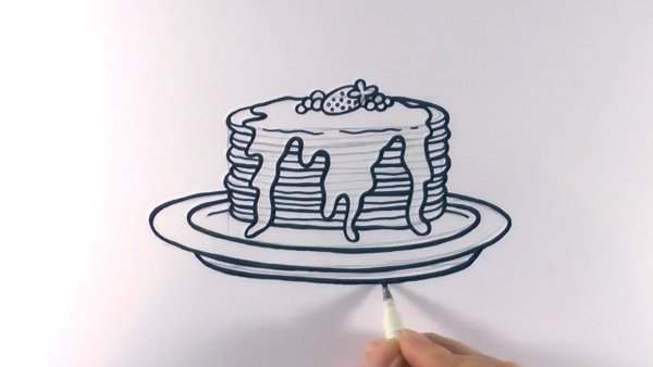 Блины раскраска