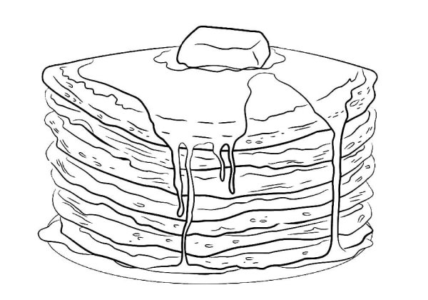 Блины рисунок