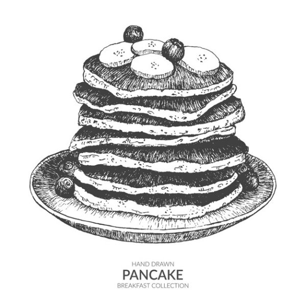 Рисование блинов на Масленицу