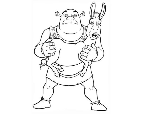 Шрек рисунок