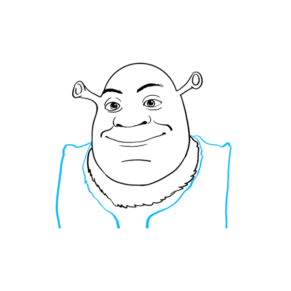 Шрек контур лица