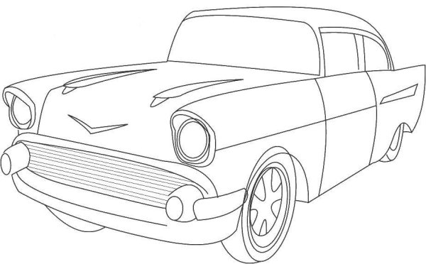 Раскраски машинки Шевроле