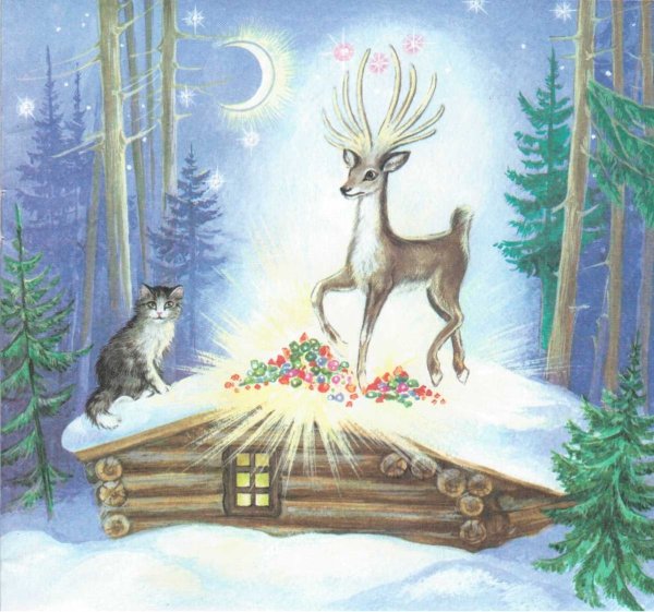 Иллюстрация к сказке серебряное копытце легко