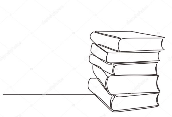 Книжная полка скетч