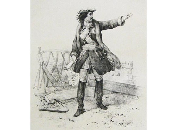 Петр 1 карикатура