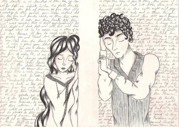 Ромео и Джульетта раскраска