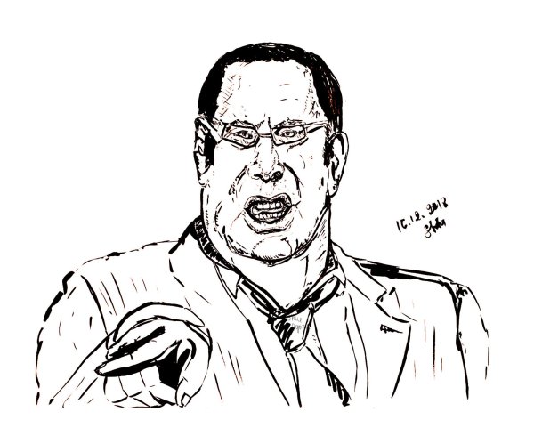 Владимир Жириновский рисунок карандашом