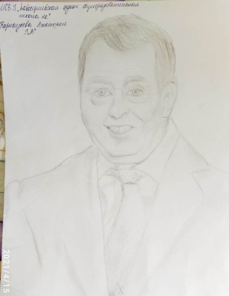 Портрет Жириновского карандашом