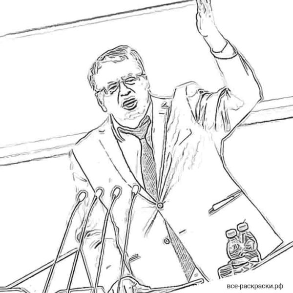 Жириновский нарисованный