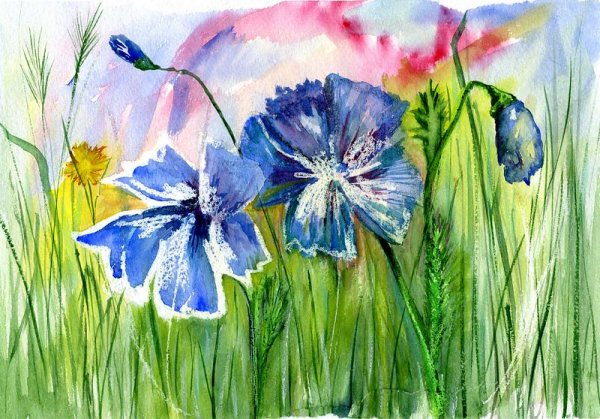 Рисуем восковыми карандашами