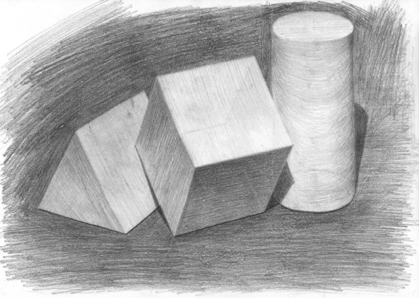 Натюрморт из геометрических тел