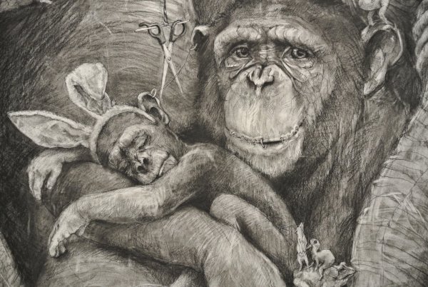 Фото девушки нереальное нарисованное