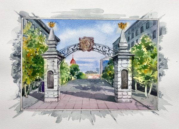 Кировка Челябинск рисунок Арбат