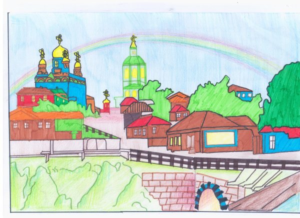 Детские рисунки ко Дню города