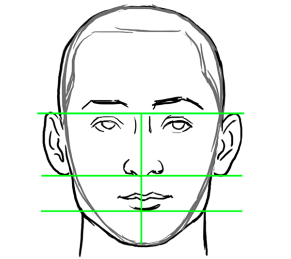 Портрет человека легко
