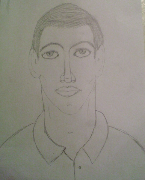 Мужское лицо раскраска