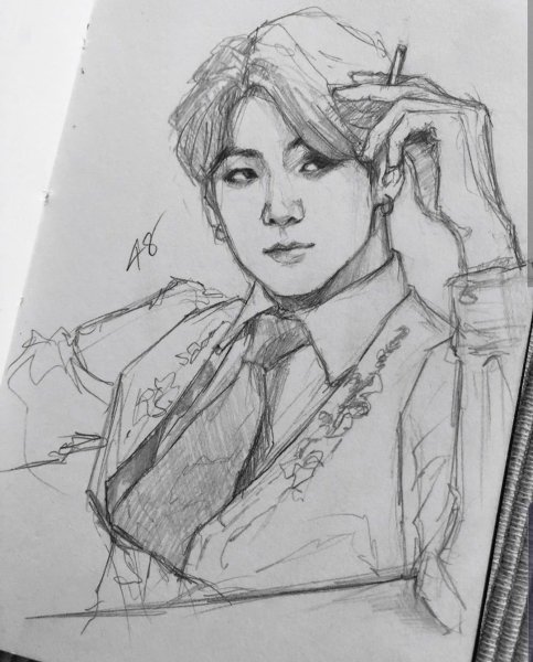 БТС для срисовки Чонгук