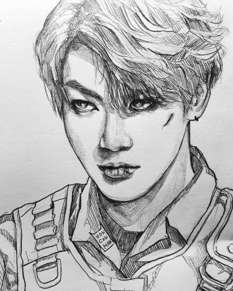 Чон Чонгук набросок