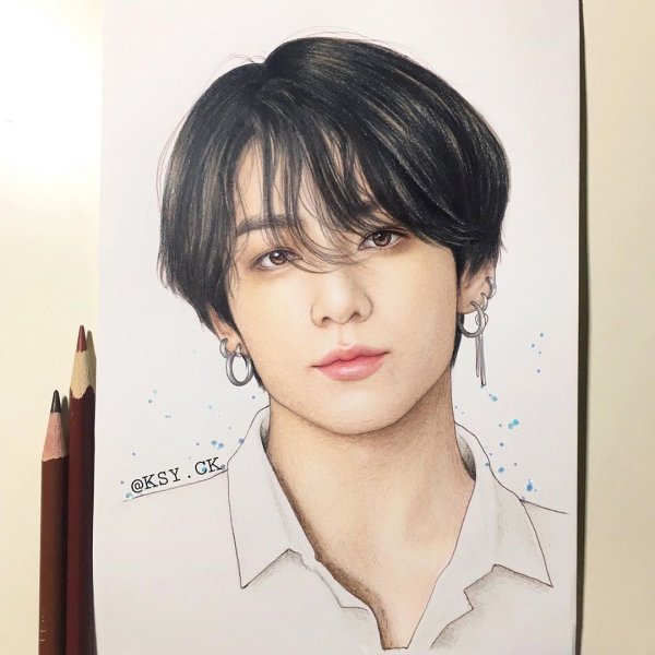 Скетчи BTS Хосок