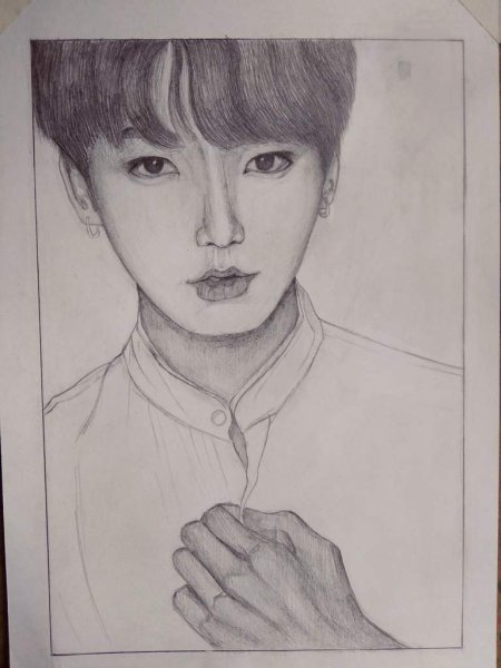 БТС срисовка Чонгука