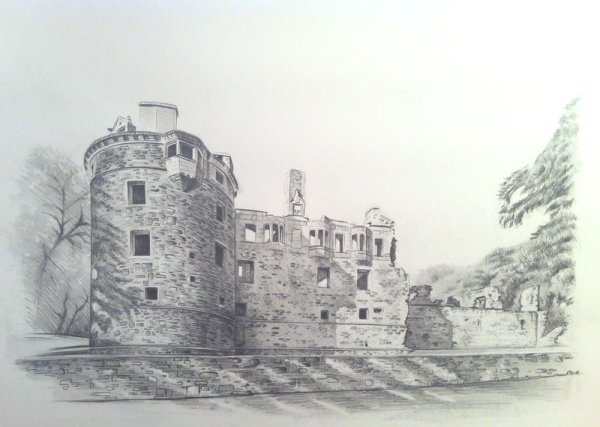 Каменец-Подольская крепость рисунок