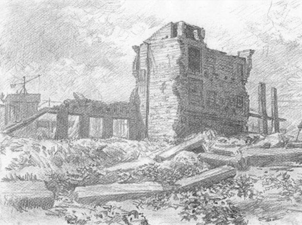 Средневековый замок раскраска