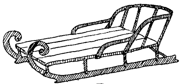 Санки рисовать