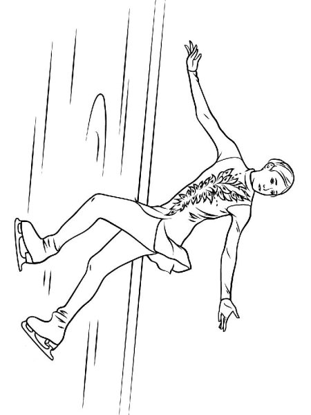 Фигуристка рисунок карандашом