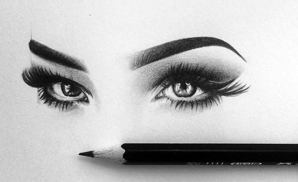 Нарисованные брови