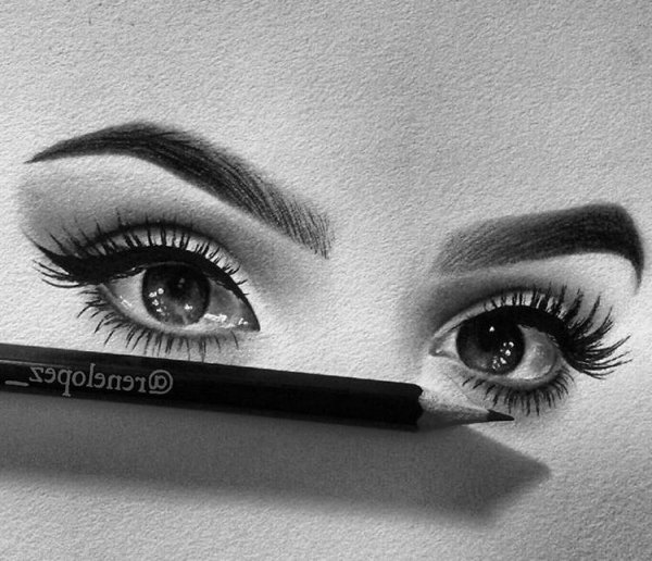 Бровь красивая нарисованная